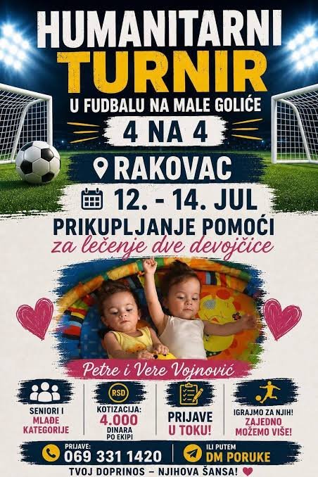 Humanitarni turnir Rakovac 2026